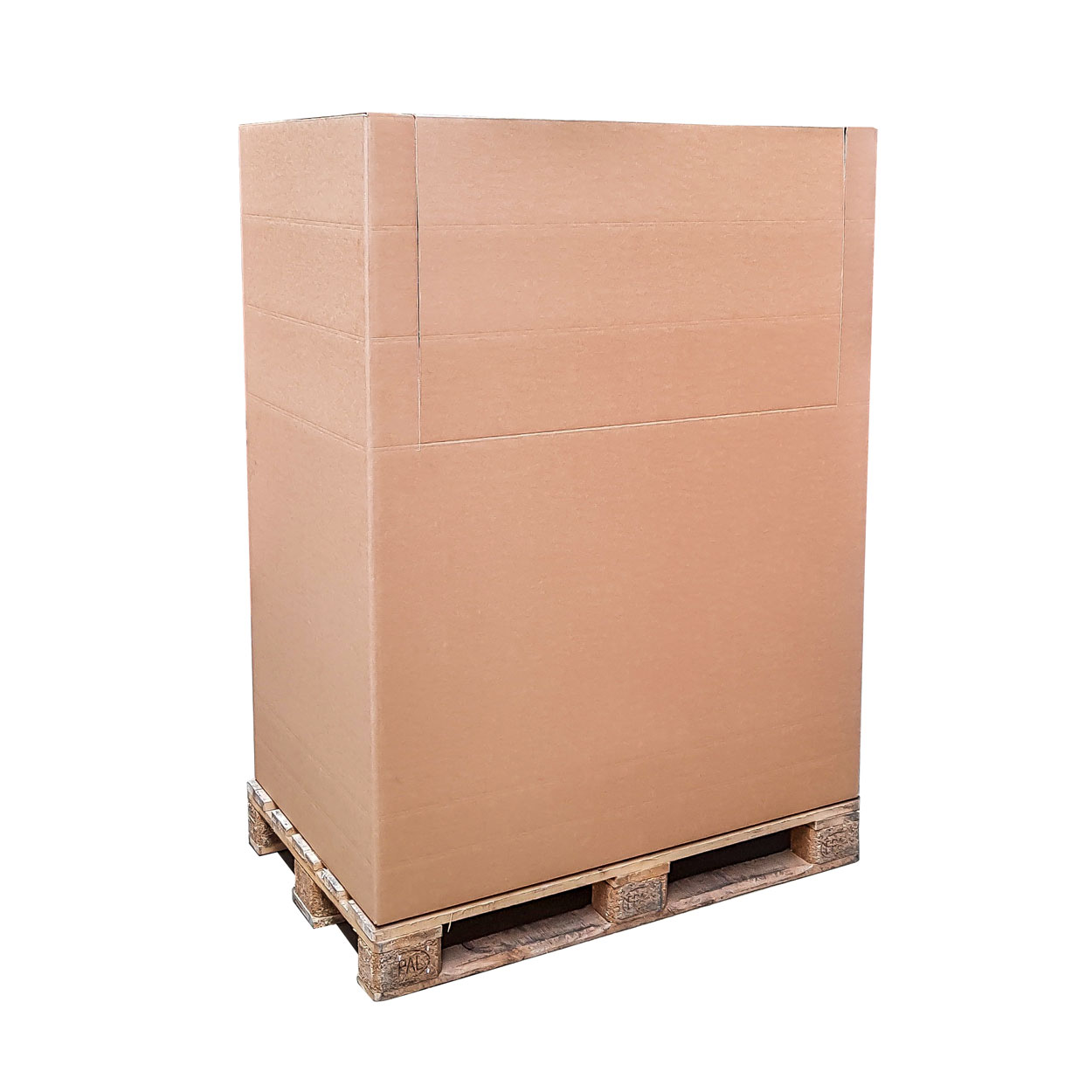 Palettenkarton 1170x770x1500 mm - Karton 117x77x150 cm - Faltkarton OP 1150 T 2.90 BC-Welle
