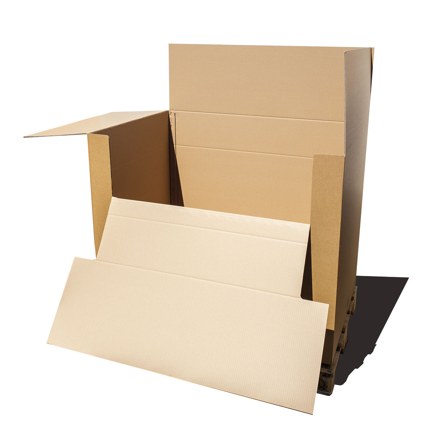 Palettenkarton 1180x780x915 mm - Karton 118x78x91,5 cm - Faltkarton OP 1181 D 2.40 BC-Welle