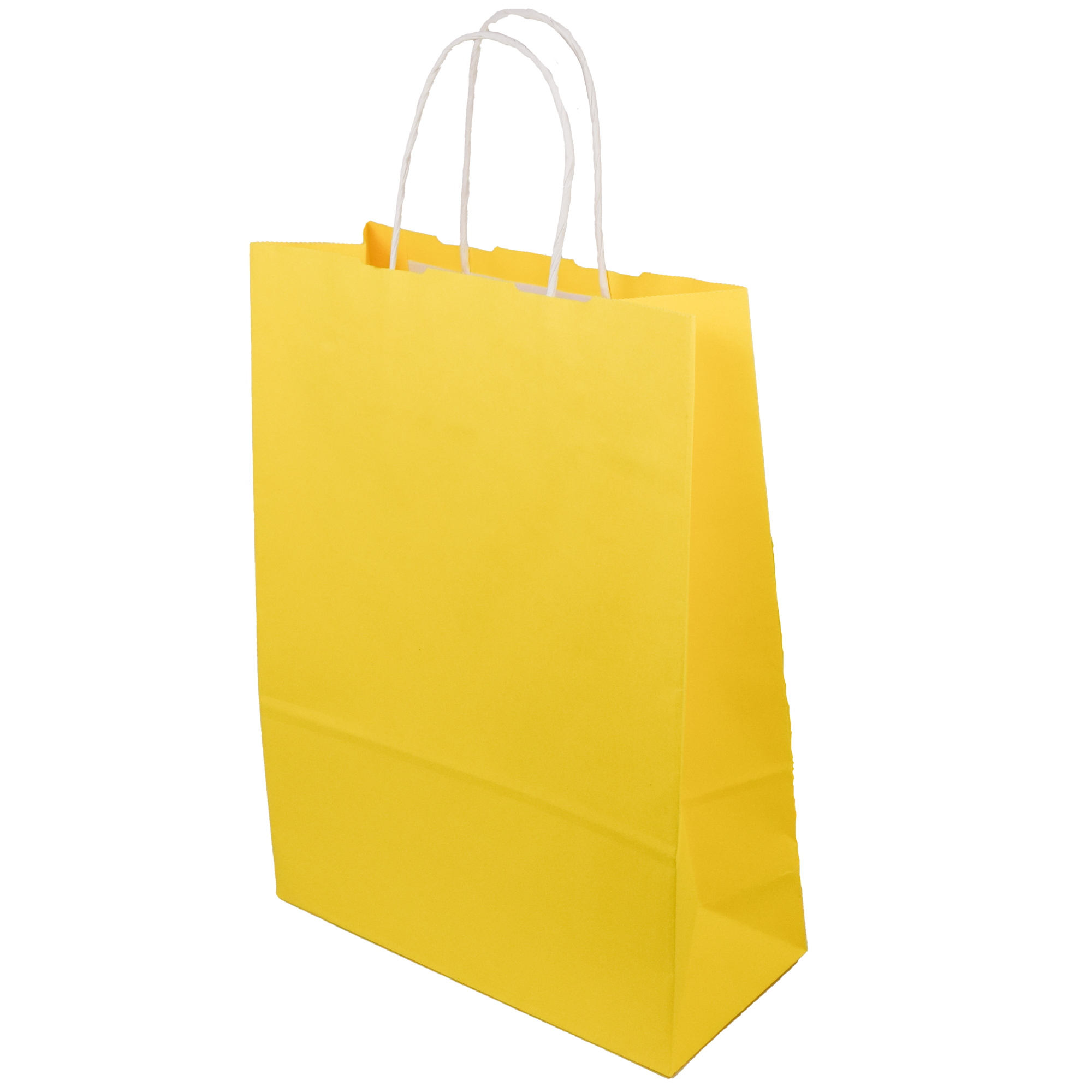 Geschenktüte aus Papier - 250 Stück - Gelb - 240x310x100 mm Restposten