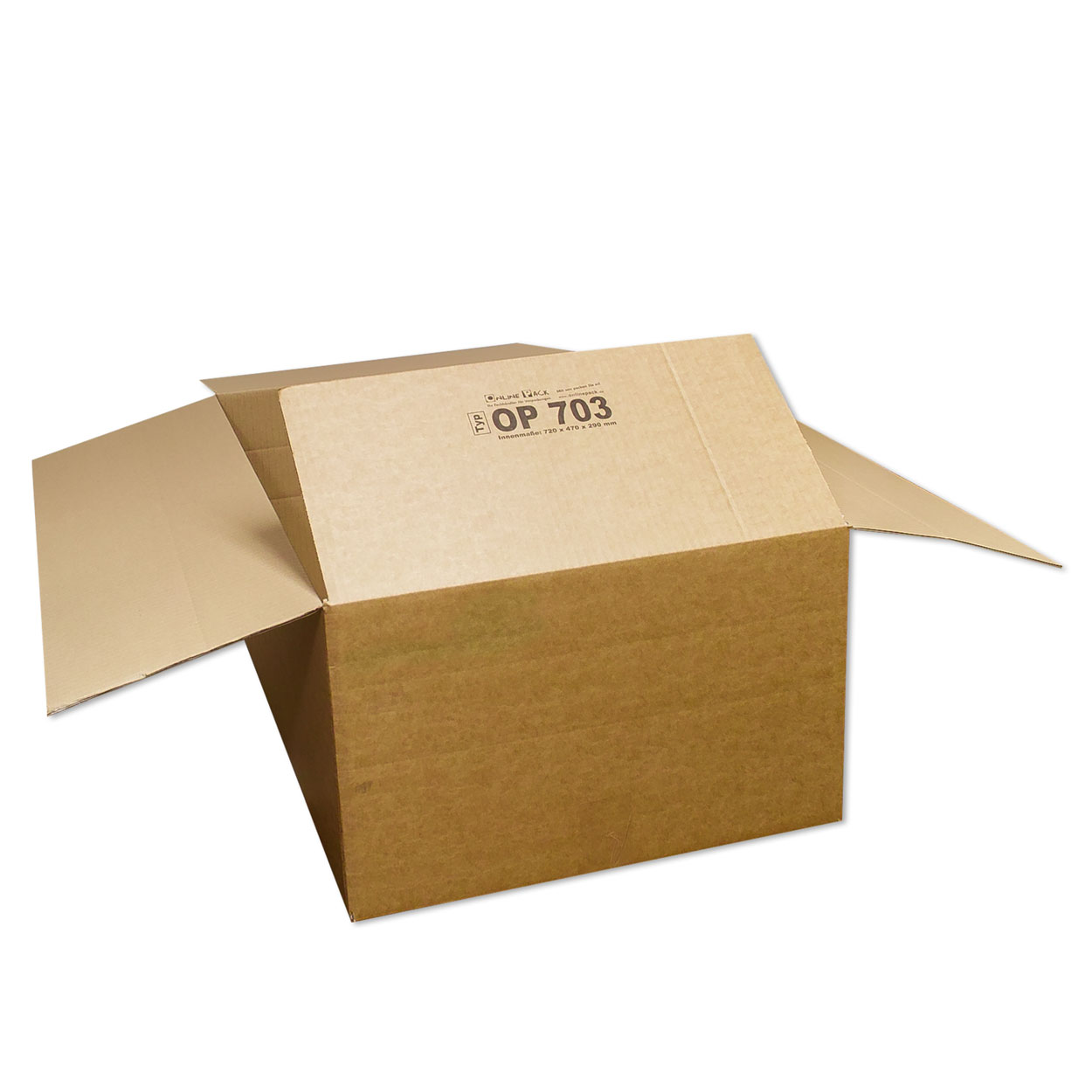 710x550x300 mm Faltkarton 1.30 C-Welle braun REST