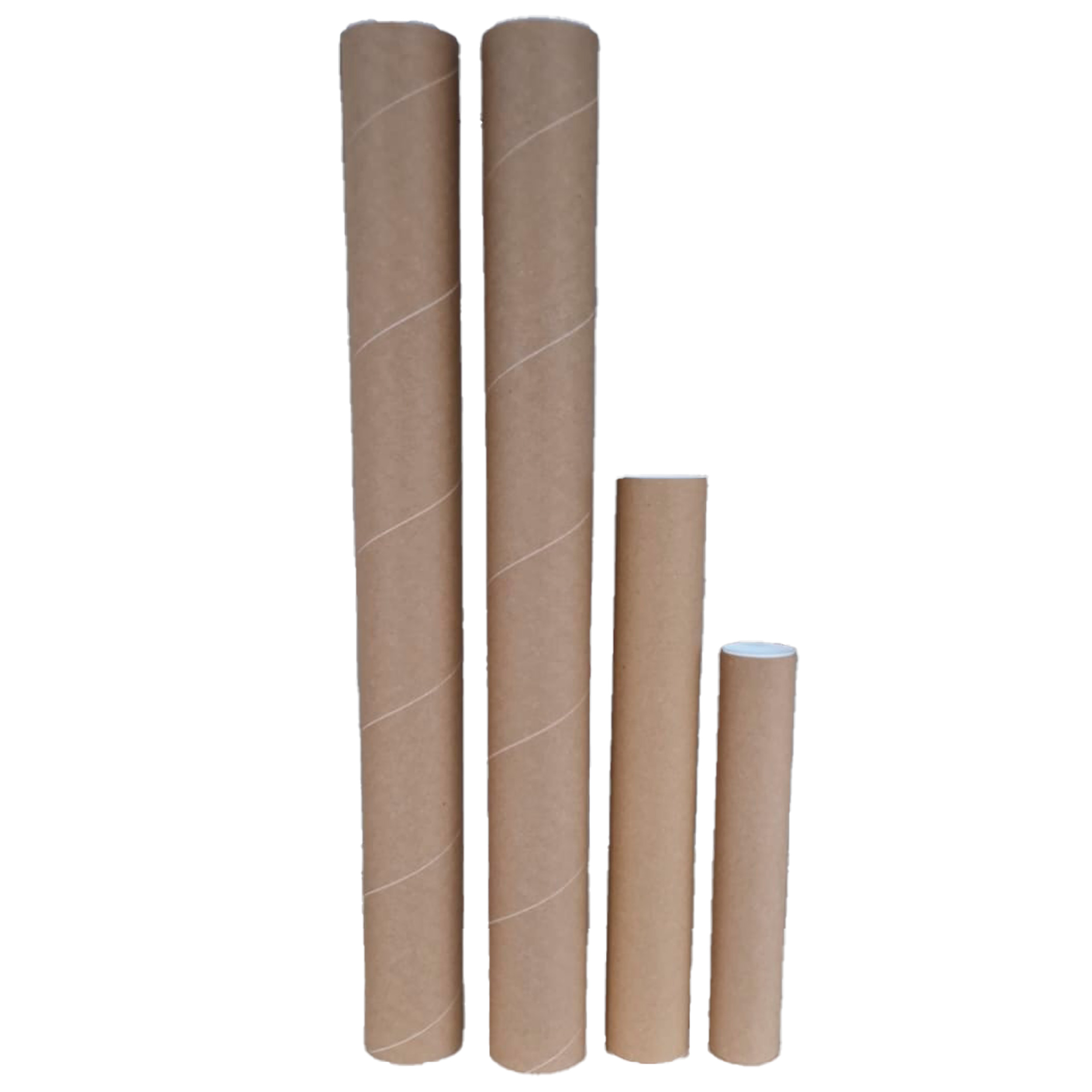 830 x 80 mm Versandhülsen, D0 mit Deckel rund 2 mm Stärke