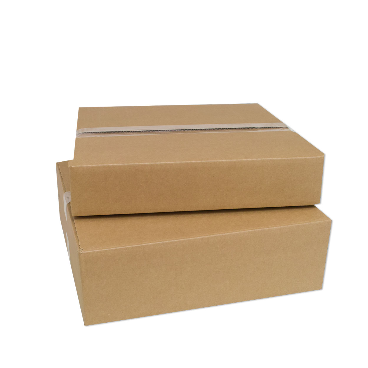 Karton 400x400x120 mm - Versandkarton 40x40x12 cm - Faltkarton OP 414 braun
