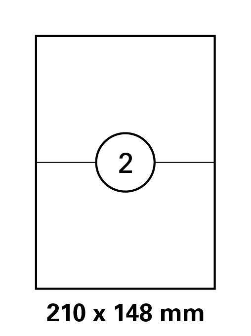 Etiketten in 210x148 mm Versandetiketten von LUMA