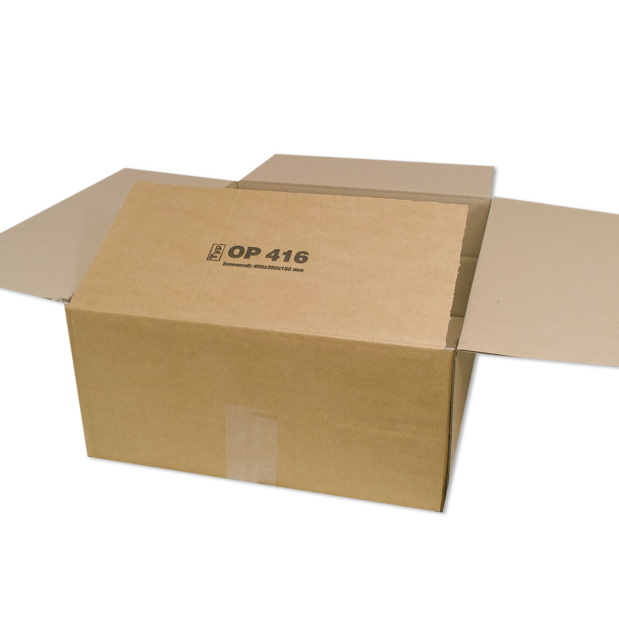 Karton 450x350x160 mm - Versandkarton 45x35x16 cm - Faltkarton OP 416