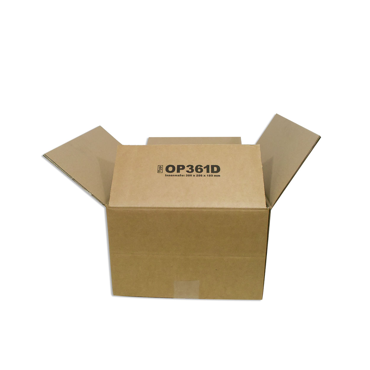 Karton 38,6x28,6x13 cm - Versandkarton 386x286x130 mm - Faltkarton 2-wellig 2.30 BC-Welle