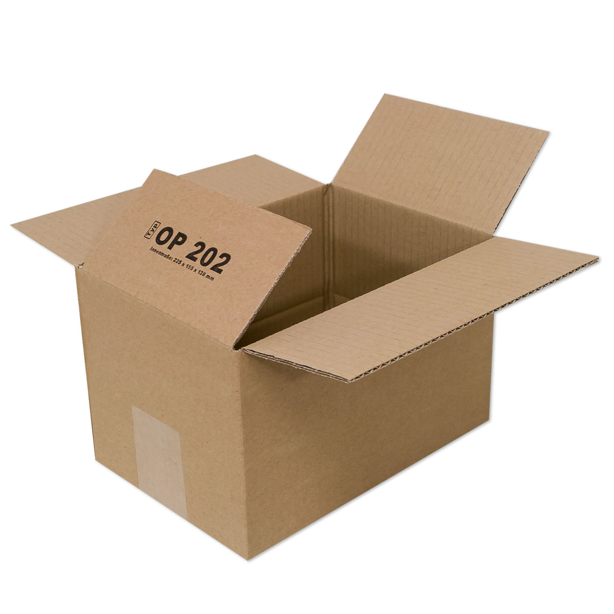 Karton 225x155x140 mm - Versandkarton 22,5x15,5x14 mm - A5 Faltkarton OP 202