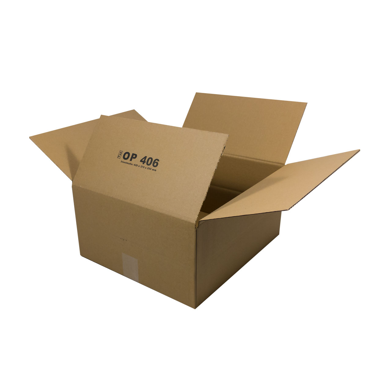 Karton 420x370x200 mm - Versandkarton 42x37x20 cm - Faltkarton OP 406