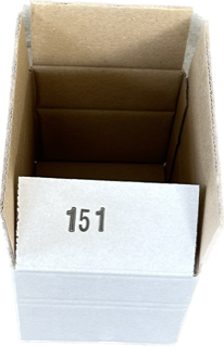 Karton 175x125x125 mm - Versandkarton 17,5x12,5x12,5 cm - Faltkarton 2.30 EB-Welle OP 151D weiss