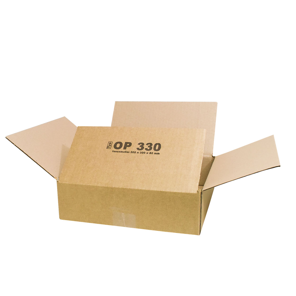 100 Stück 750x300x130 Faltkarton 1.20 B-Welle braun Fefco 0201 REST