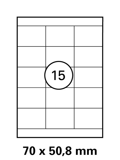 Etiketten in 70 x 50,8 mm Versandetiketten von LUMA