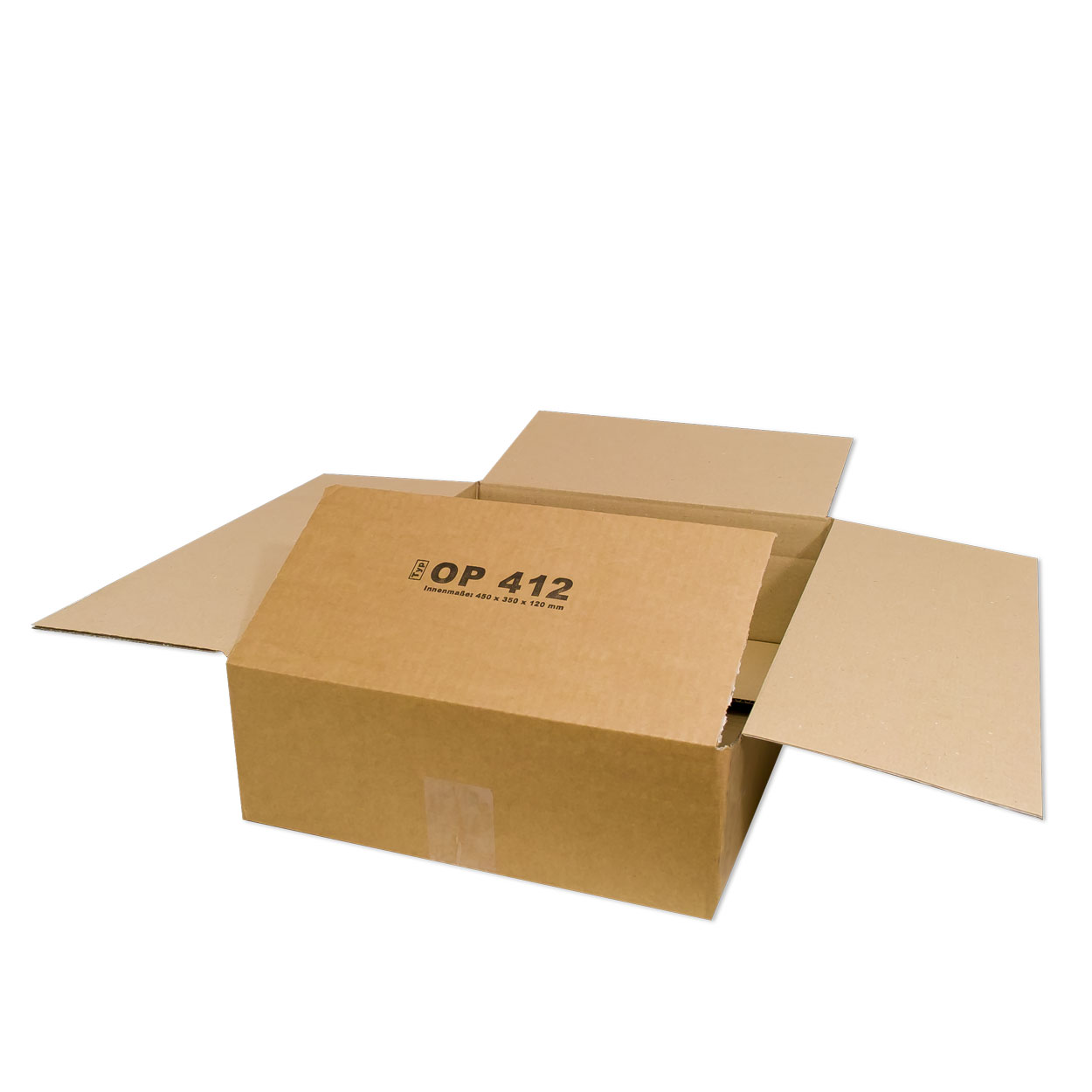 Karton 450x350x120 mm - Versandkarton 450x350x120 mm - Faltkarton OP 412