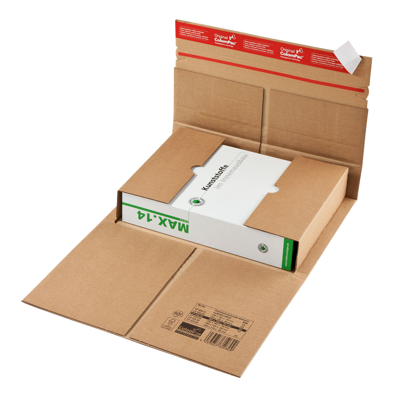 Bedruckte Buchverpackung 430x310x-90 mm CP 035.06