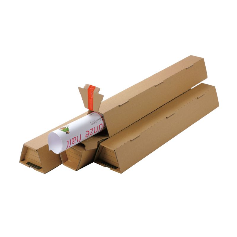 Archivbox Trapez Karton CP 070.06 Außen: 860x105/55x75 mm