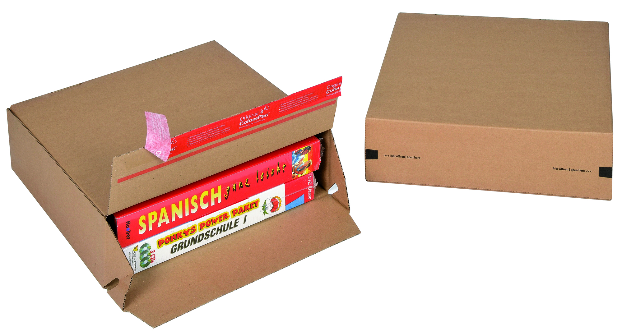 Bedruckter Automatikbodenkarton 294 x94 x287 mm CP 154.301030