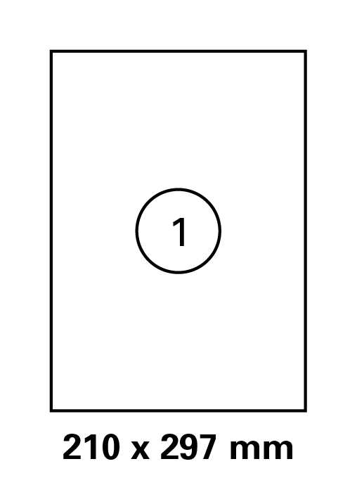 Etiketten in 210x297 mm Versandetiketten von LUMA