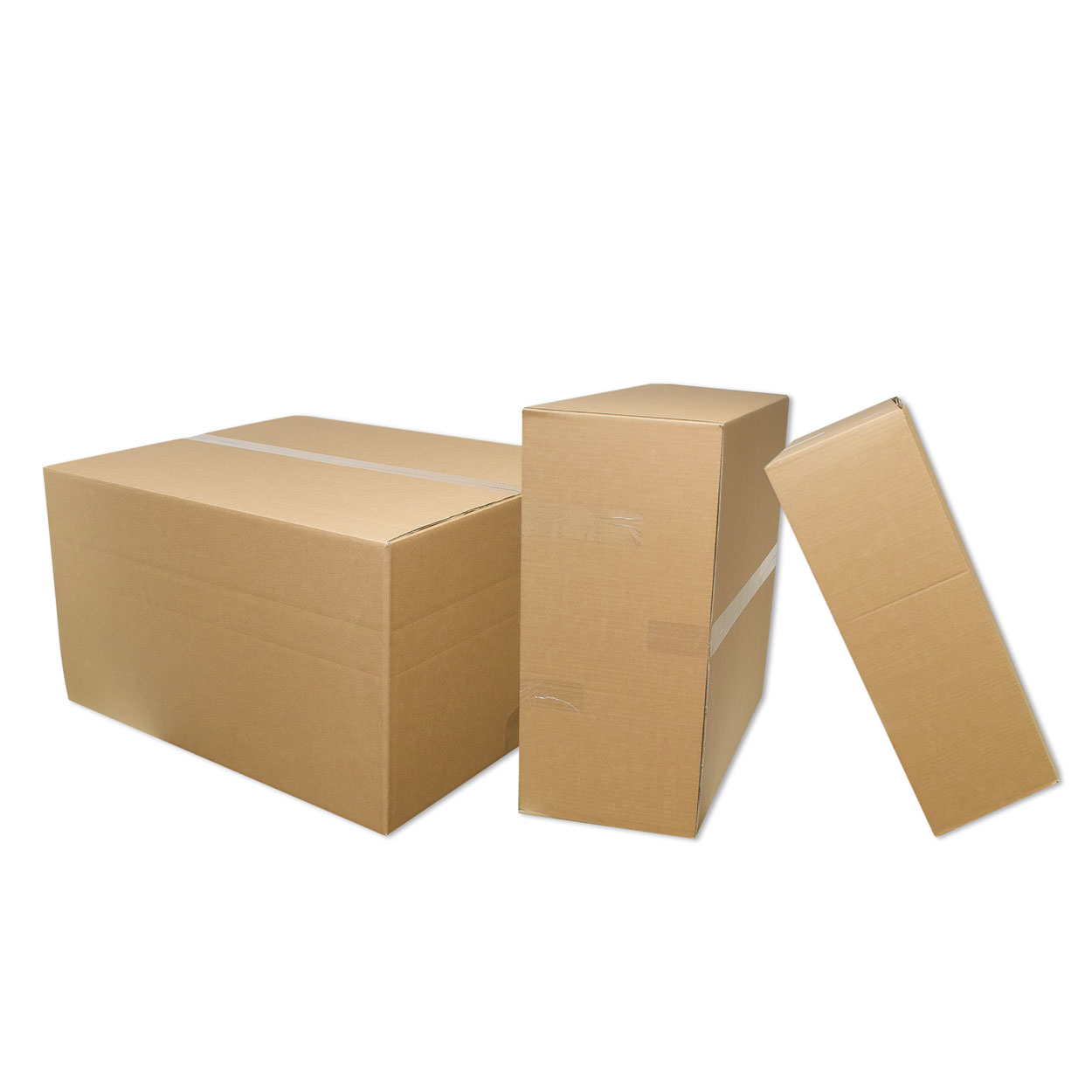 15Stk. 700x250x270 mm Faltkarton 2.40 BC-Welle braun