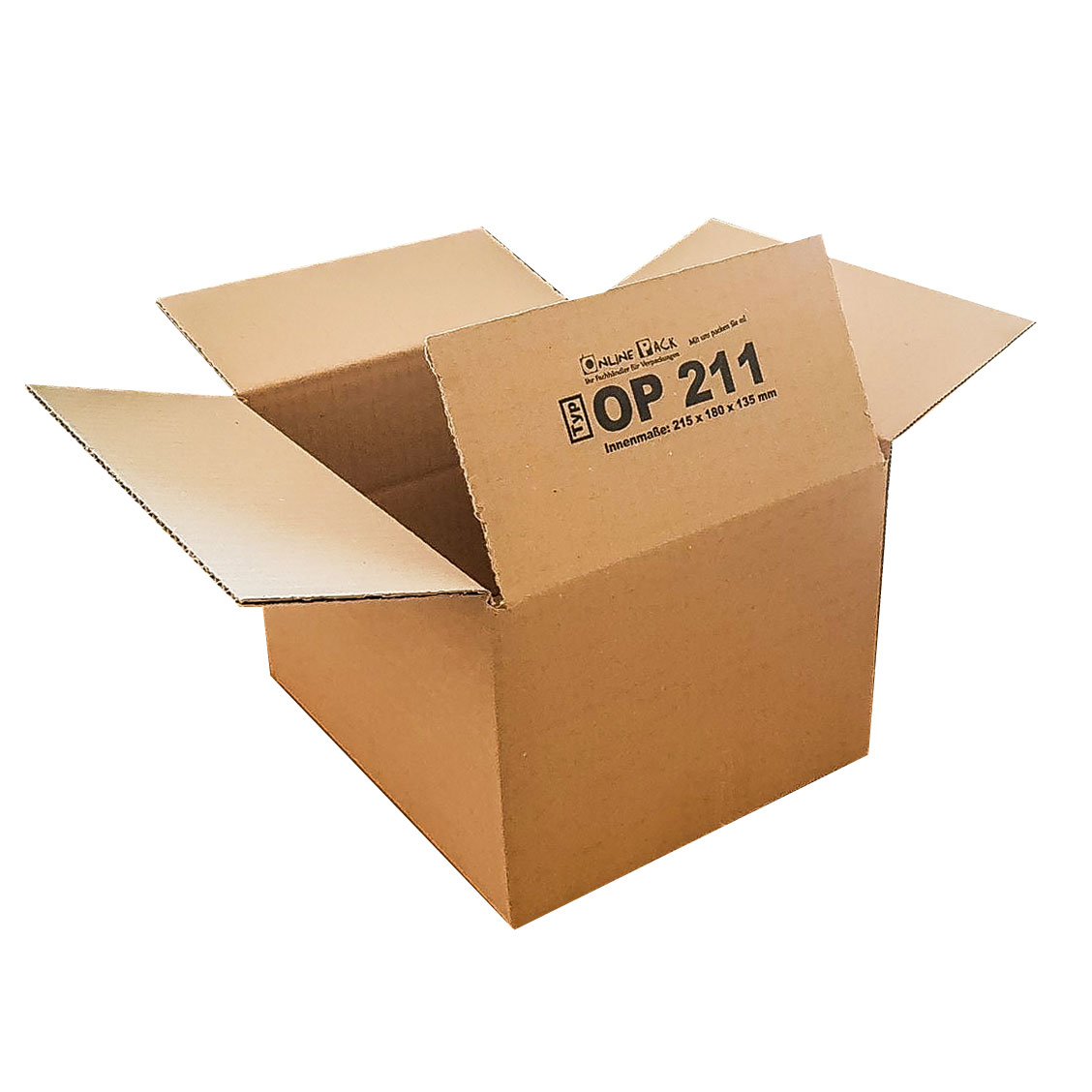 Karton 215x180x135 mm - Versandkarton 21,5x18x13,5 cm - Faltkarton OP 211