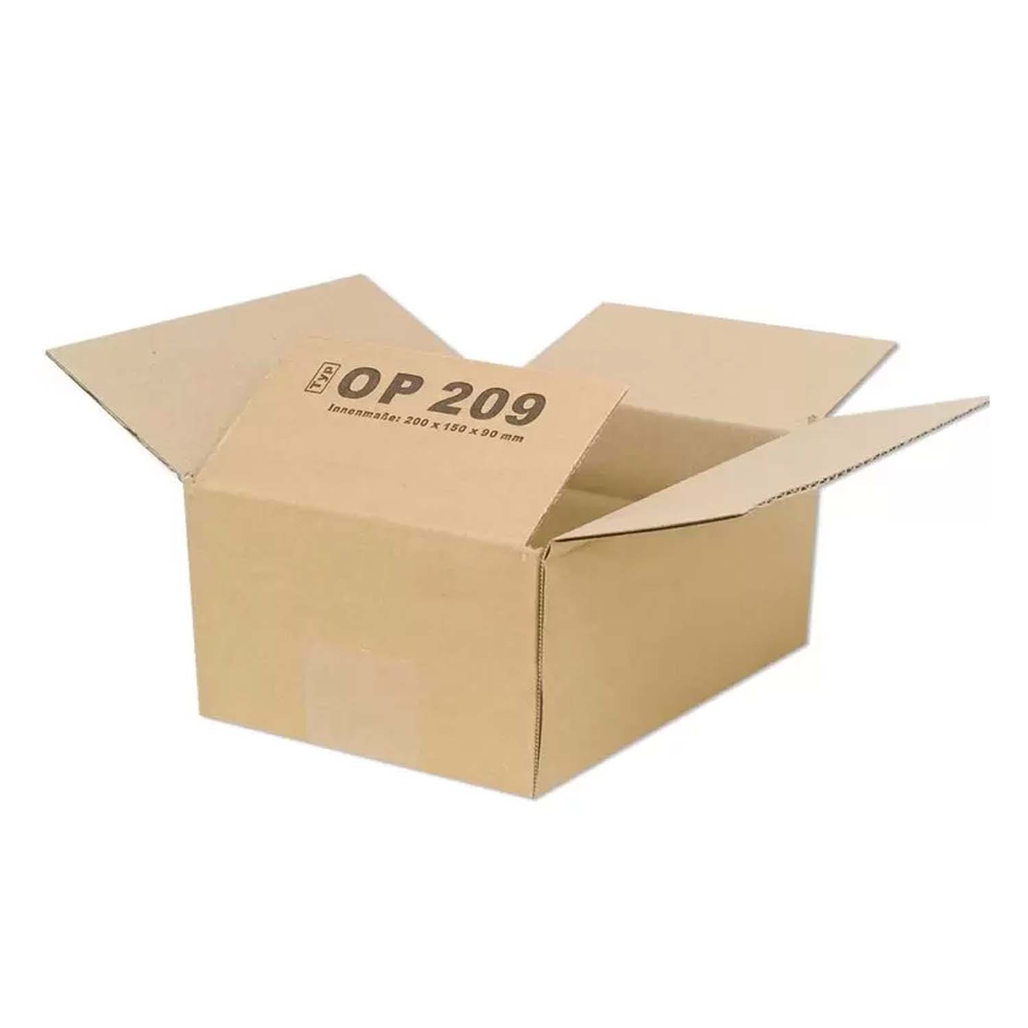 Karton 200x150x90 mm - Versandkarton 20x15x9 cm - Faltkarton OP 209