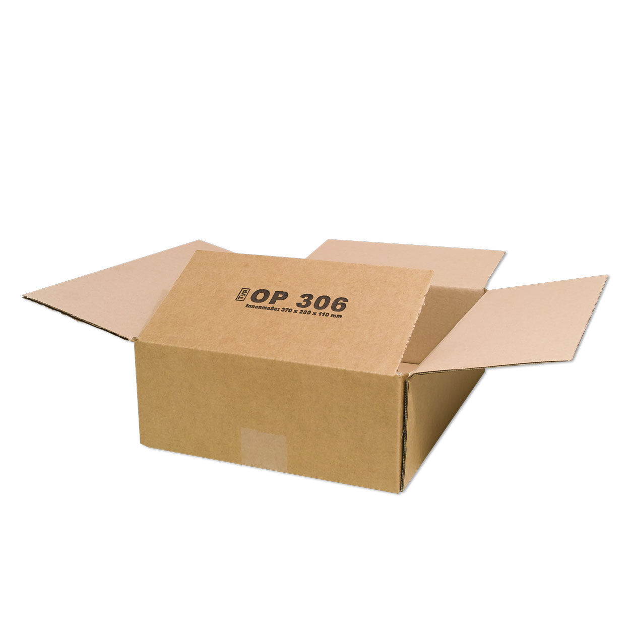Karton 370x280x110 mm - Versandkarton 37x28x11 cm - Faltkarton OP 306