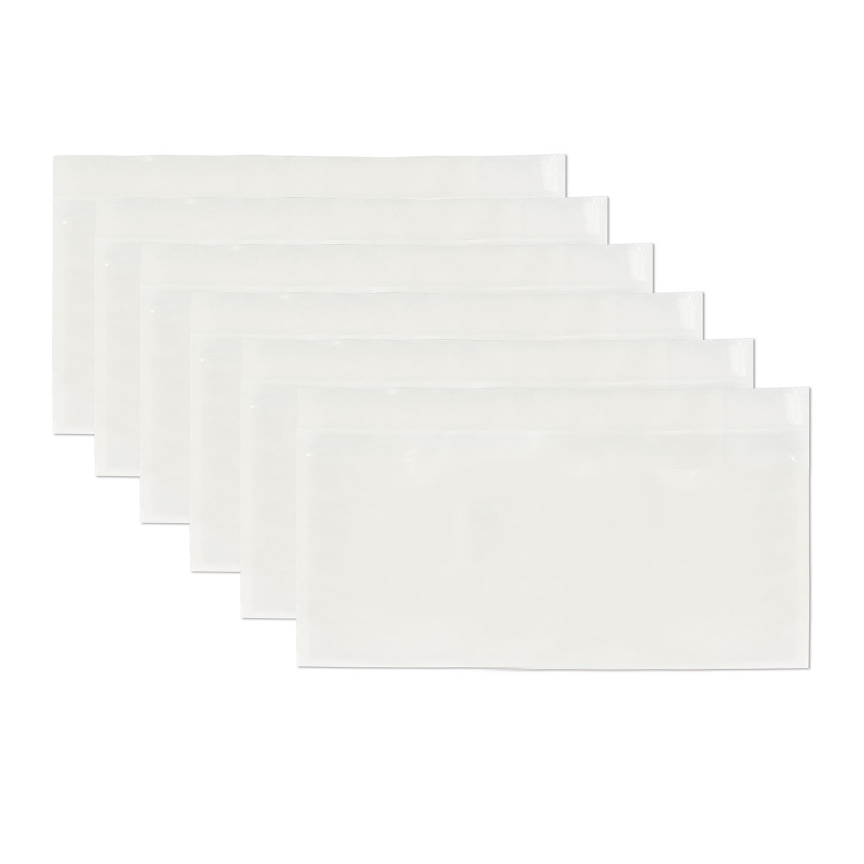 1000 Lieferscheintaschen DIN C6 175x110 + 25mm - transparent