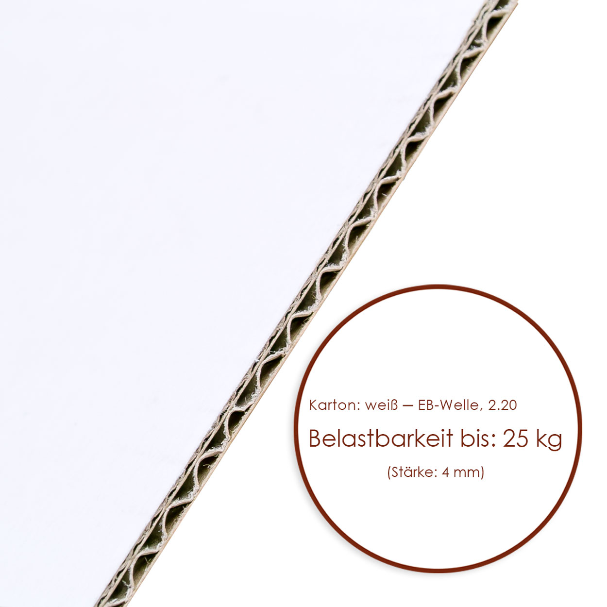 Karton 590x290x140 mm - Versandkarton 59x29x14 cm - Faltkarton OP 553D weiss