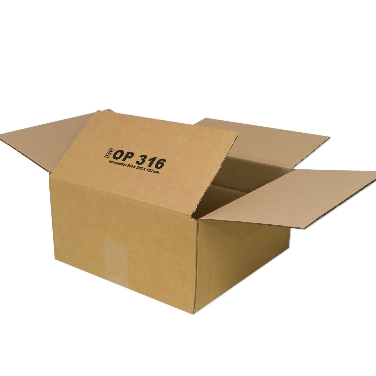Karton 300x300x150 mm - Versandkarton 30x30x15 cm - Faltkarton OP 316