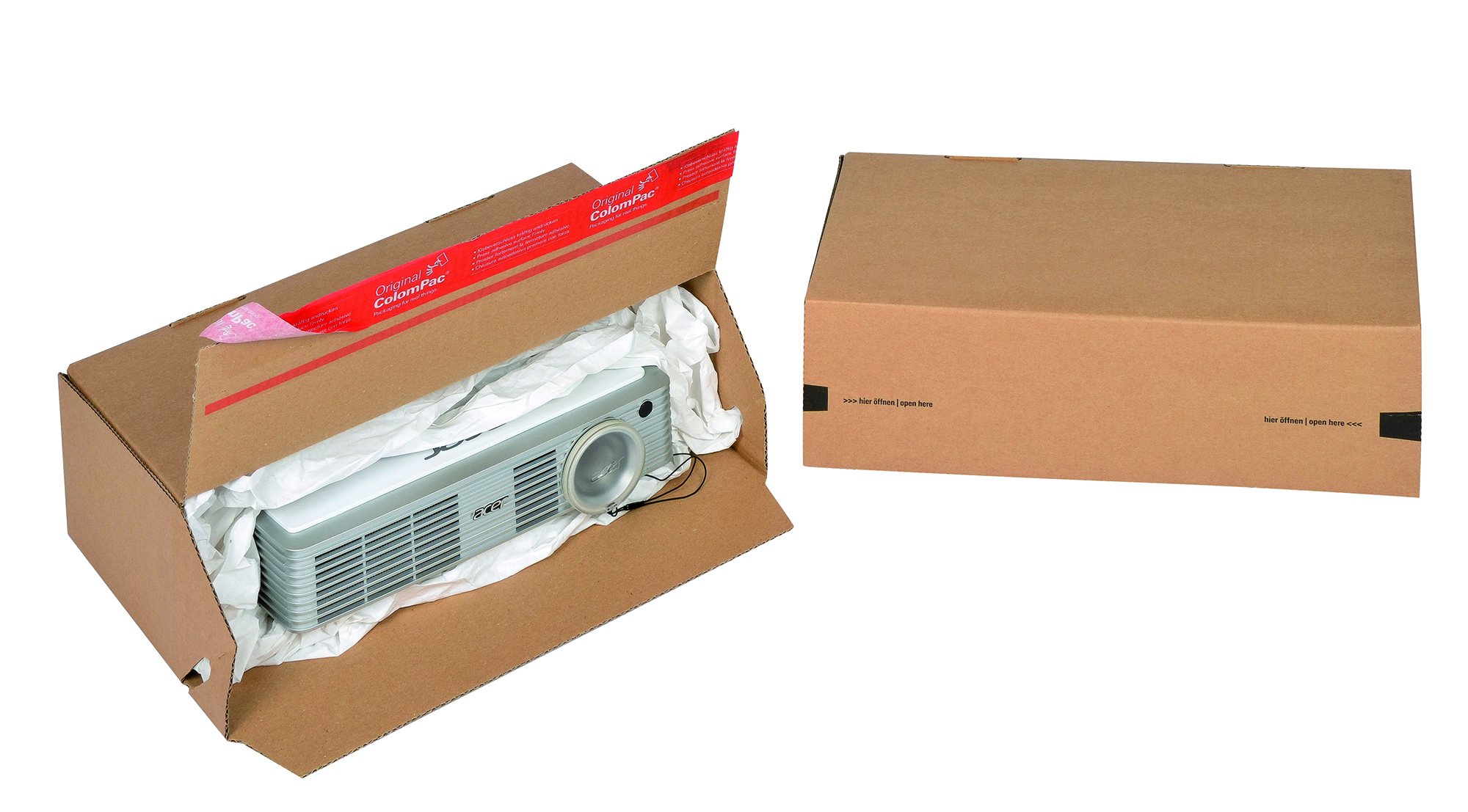 Bedruckter Automatikbodenkarton 294 x94 x137 mm CP 154.301015